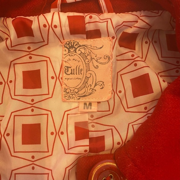 Anthropologie Tulle Wool Pea coat - Picture 3 of 4